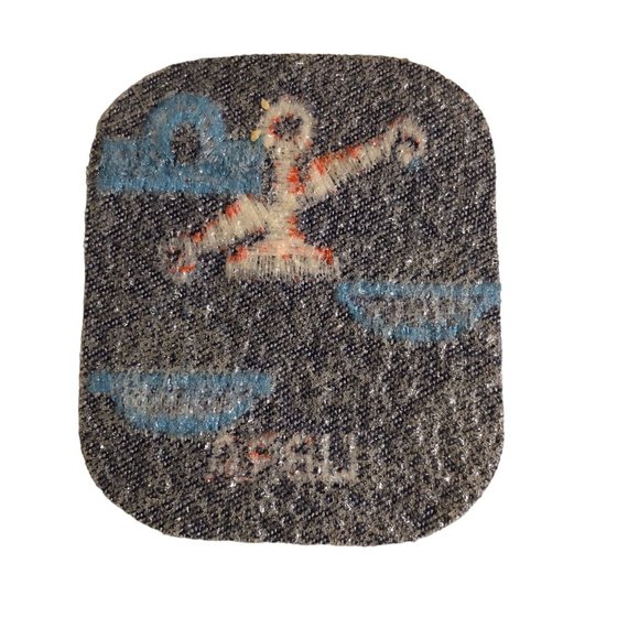Vintage Rumper Stitcher Libra Embroidered Sew Iron On Patch Astrology Denim Oran - Picture 2 of 4